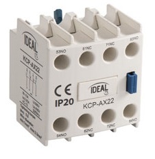 Contatto Ausiliario Frontale 2NO+2NC per Contattore KCP Kanlux